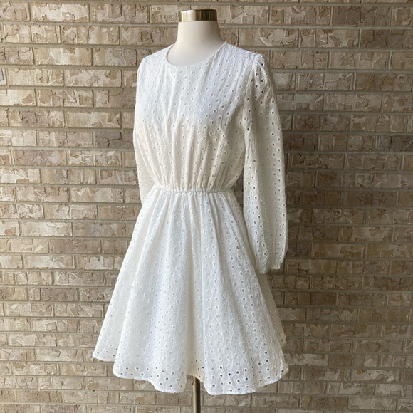 NWOT Toppies Cotton White Lined Dress Size M 🌸 - Picture 1 of 12